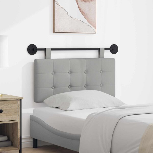 vidaXL Kabantysis galvūgalis Debesų pilka 100 x 55 x 5 cm audinys