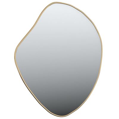 vidaXL Sieninis veidrodis, auksinės spalvos, 60x50cm