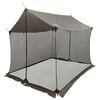 vidaXL Stovyklinė plėvelė su tinkleliu Ruda Pilka 270 x 210 x 210 cm