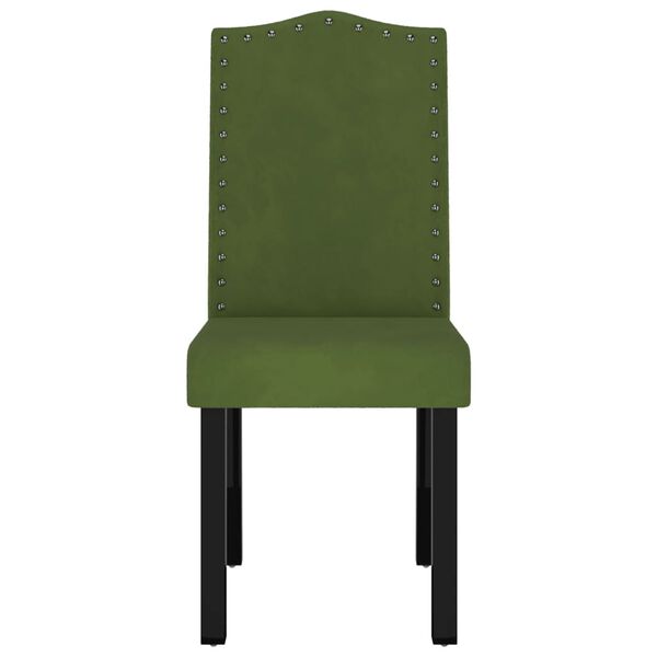 vidaXL Valgomojo kėdės, 6vnt., tamsiai žalios spalvos, aksomas