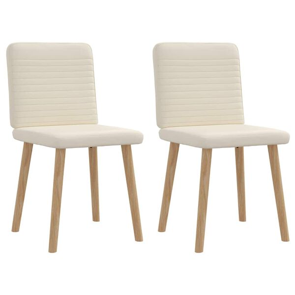 vidaXL Valgomojo kėdės, 2vnt., linas