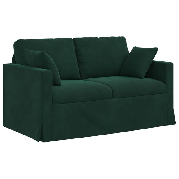 vidaXL Sofa Tamsiai žalia Bendri matmenys: 138 x 78 cm (P X G x A)