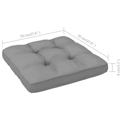 vidaXL Sodo komplektas su pagalvėlėmis, 9 dalių, pušies masyvas