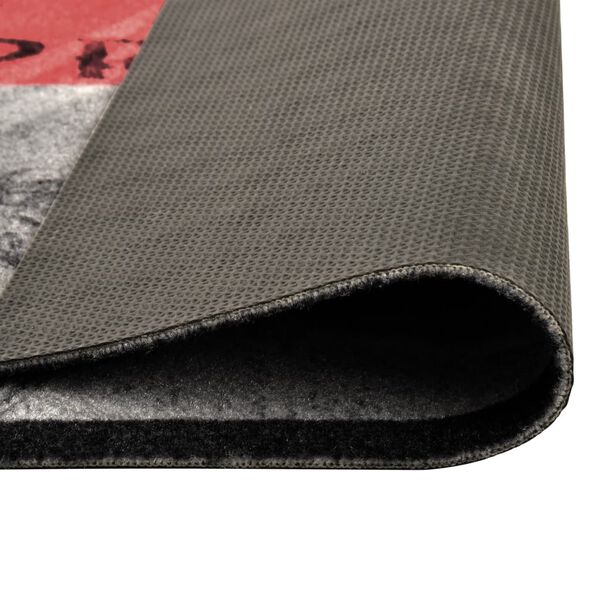 vidaXL Virtuvės kilimėlis, 60x180cm, plaunamas, su užra&scaron;u Tomato