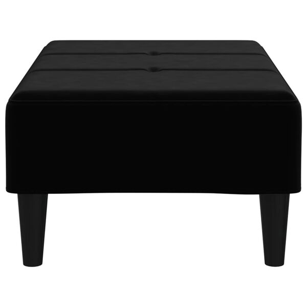 vidaXL Pakoja, juodos spalvos, 78x56x32cm, aksomas