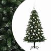 vidaXL Dirbtinė Kalėdų eglutė su burbulais 150 cm 150 LED &Scaron;ilta balta