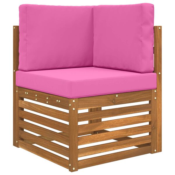 vidaXL Lauko sofa pagalvėlė 3 pcs Rožinė Poliesteris