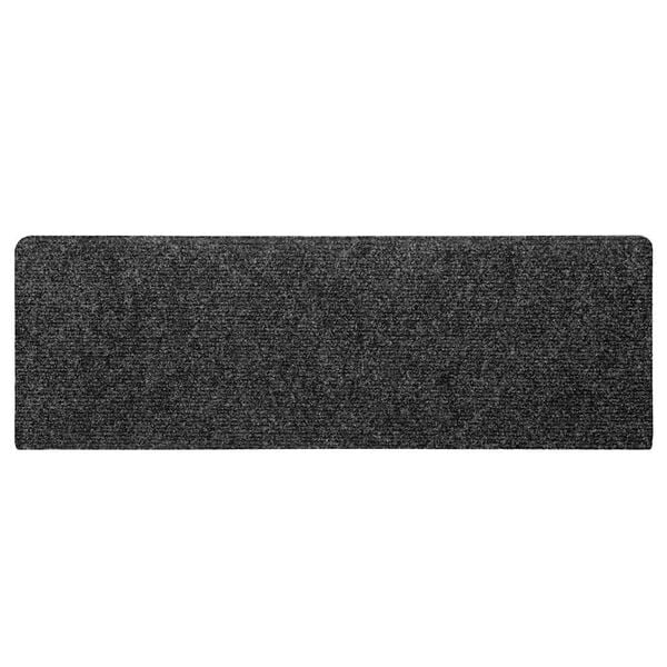 vidaXL Laiptų kilimėliai, lipnūs, 30 vnt., tamsiai pilki, 65x21x4 cm, stačiakampiai kra&scaron;tai