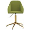 vidaXL Pasukamos valgomojo kėdės, 2vnt., &scaron;viesiai žalios, aksomas