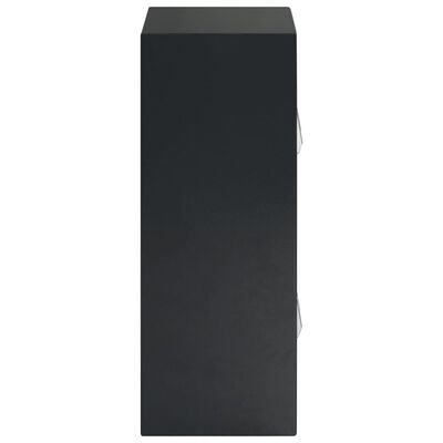 vidaXL Skaitmeninis seifas su dvejomis durimis, pilkas, 35x31x80cm