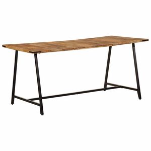 vidaXL Valgomojo stalas, 160x80x75cm, mango medienos masyvas