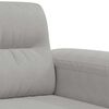 vidaXL Dvivietė sofa, &scaron;viesiai pilka, 140cm, mikropluo&scaron;to audinys