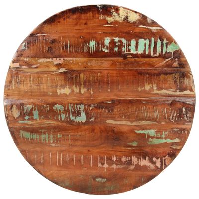 vidaXL Stalviršis, 70x3,8cm, perdirbtos medienos masyvas, apskritas