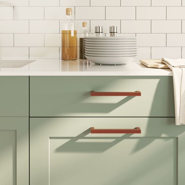 vidaXL Spintelės rankenėlės, 20vnt., bronzinės, nerūdijantis plienas