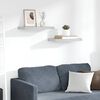 vidaXL Pakabinamos sieninės lentynos, 2vnt., pilkos, 50x23x3,8cm, MDF