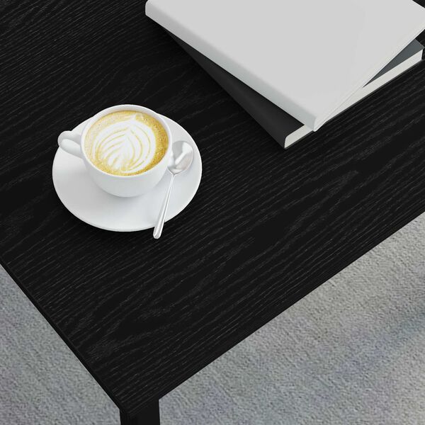 vidaXL Kavos staliukas Juodas ąžuolas 60 x 30 x 36 cm Apdirbta mediena