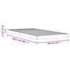 vidaXL Lovos rėmas, va&scaron;ko rudas, 100x200cm, pu&scaron;ies medienos masyvas