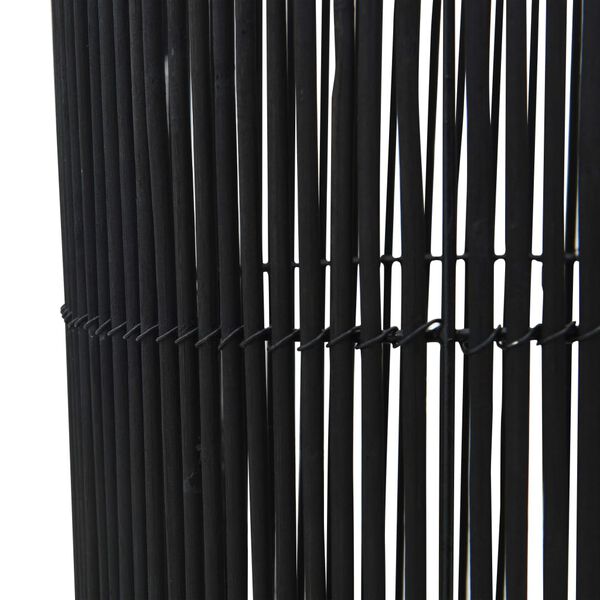 vidaXL Pastatomas šviestuvas, juodos spalvos, gluosnis, 84cm, E27