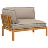 vidaXL Sofos komplektas Taupe 133 x 92 x 69 cm Kietos akacijos mediena