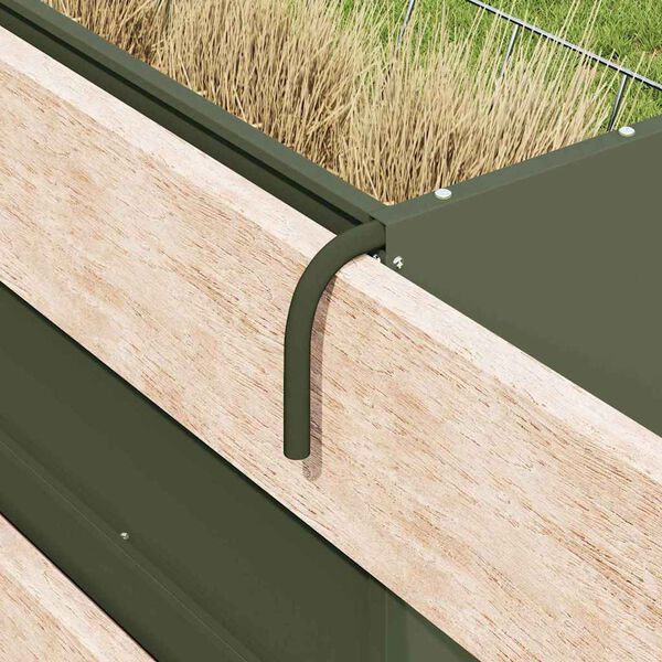 vidaXL Pakabinama &scaron;iaudų &scaron;ėrykla Alyvuogių žalia 61 x 33 x 66 cm