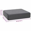 vidaXL Sėdynės pagalvėlė Pilka 40 x 40 x 10 cm PU putos