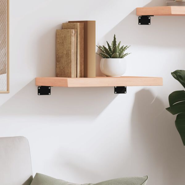 vidaXL Sieninė lentyna, 40x20x4cm, neapdorotas ąžuolo masyvas