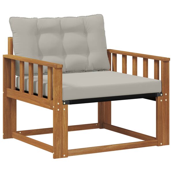 vidaXL Lauko sofos komplektas Kietasis akacijos medis ir Textilene