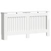 vidaXL Radiatoriaus dangtis Itin blizgi balta 172 x 19 x 81,5 cm