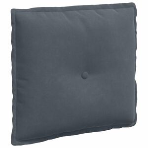vidaXL Apsaugos Pagalvė Tamsiai pilka 50 x 45 cm Kordūrinis audinys