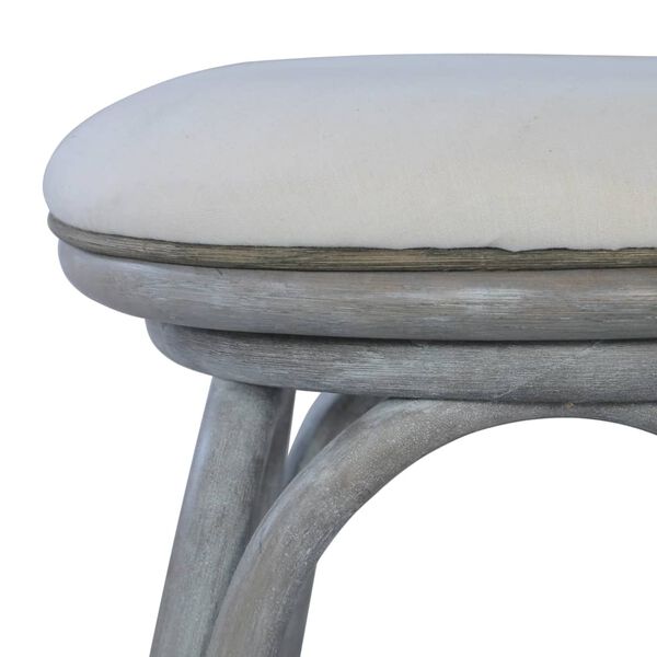 vidaXL Baro taburetės, 2vnt., pilkos spalvos, ratanas