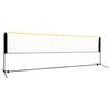 vidaXL Reguliuojamas badmintono tinklas, 500x103x94&ndash;158cm, metalas