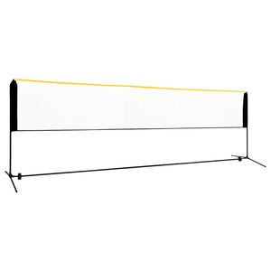 vidaXL Reguliuojamas badmintono tinklas, 500x103x94&ndash;158cm, metalas