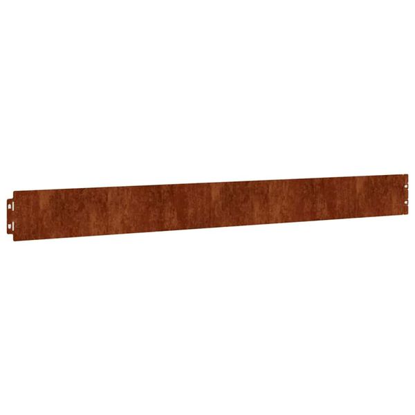 vidaXL Vejos apvadai, 50vnt., 10x103cm, lankstus Corten plienas