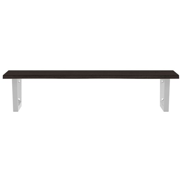 vidaXL Lentyna praustuvui, plienas ir ąžuolo medienos masyvas