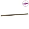 vidaXL Laiptų profiliai 30 pcs Ruda 67 x 3 x 2 cm Aliuminis