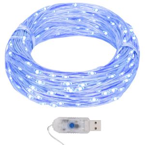 vidaXL Mikro LED girlianda, 40m, 400 mėlynų LED, 8 funkcijos