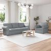 vidaXL Sofa 2 pcs &Scaron;viesiai pilka 215 x 82 x 80 cm audinys