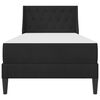 vidaXL Lovos rėmas su čiužiniu su čiužiniu Juodas 80 x 200 cm Aksomas