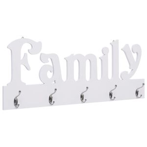 vidaXL Prie sienos montuojama paltų kabykla FAMILY, 74x29,5cm