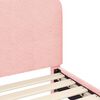 vidaXL Vaiki&scaron;ka lovos konstrukcija su galvūgaliu Rožinė 90 x 200 cm