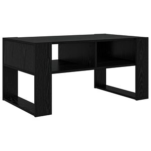 vidaXL Kavos staliukas Juodas ąžuolas 92 x 53 x 45 cm Apdirbta mediena
