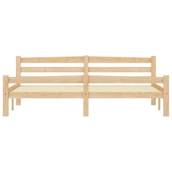 vidaXL Lovos rėmas, 180x200cm, pušies medienos masyvas
