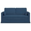 vidaXL Sofa Mėlyna Bendri matmenys: 158 x 78 cm (P X G x A) Aksomas