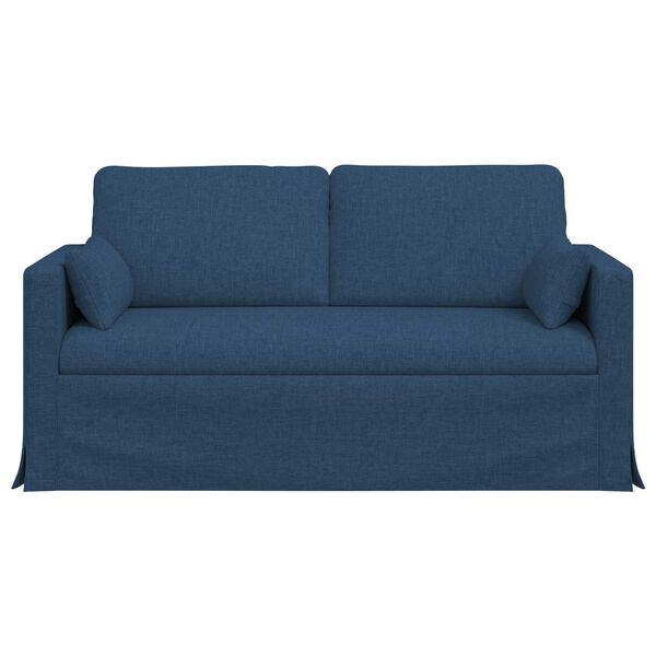 vidaXL Sofa Mėlyna Bendri matmenys: 158 x 78 cm (P X G x A) Aksomas