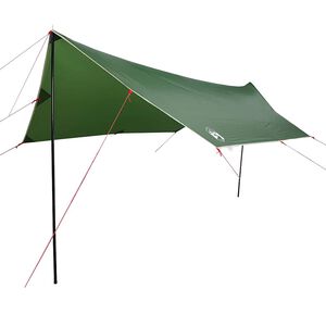 vidaXL Stovyklavimo tentas, žalias, 460x305x210cm, atsparus vandeniui