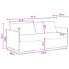 vidaXL Sofos komplektas 2 pcs Tamsiai pilka 196 x 82 x 85 cm Audinys