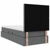 vidaXL Lova su daiktų laikymo vieta ir LED Tamsiai pilka 100 x 200 cm