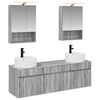 vidaXL Vonios spintos komplektas 5 pcs Pilka Sonoma 50 x 14,5 x 70 cm
