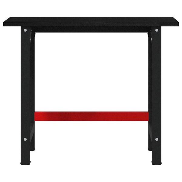 vidaXL Darbastalis, tamsiai rudas, 100x60x81,5cm, ąžuolo masyvas