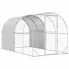 vidaXL Vi&scaron;tų būdas Sidabrinė 400 x 200 x 200 cm Galvanizuotas plienas